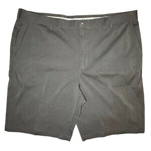 IZOD Golf Shorts Men’s 42 Black Straight Fit 10” Inseam Stretch Casual